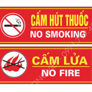 BẢNG CẤM LỬA , CẤM HÚT THUỐC MI CA